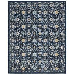 EVOKE, ROYAL / IVORY, 8' X 10', Area Rug, EVK210A-8
