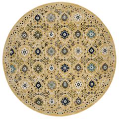 EVOKE, GOLD / IVORY, 6'-7" X 6'-7" Round, Area Rug, EVK210B-7R