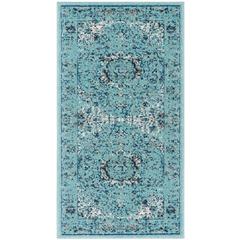 EVOKE, LIGHT BLUE / LIGHT BLUE, 2'-2" X 4', Area Rug