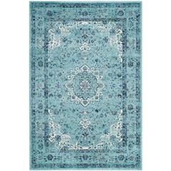 EVOKE, LIGHT BLUE / LIGHT BLUE, 5'-1" X 7'-6", Area Rug