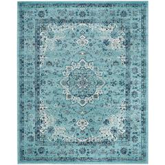 EVOKE, LIGHT BLUE / LIGHT BLUE, 8' X 10', Area Rug