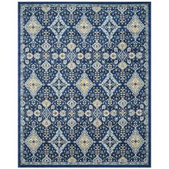 EVOKE, ROYAL / IVORY, 8' X 10', Area Rug, EVK224A-8