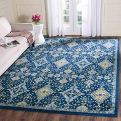 EVOKE, ROYAL / IVORY, 9' X 12', Area Rug, EVK224A-9