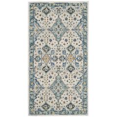 EVOKE, IVORY / LIGHT BLUE, 2'-2" X 4', Area Rug, EVK224C-24