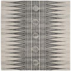 EVOKE, IVORY / GREY, 6'-7" X 6'-7" Square, Area Rug, EVK226D-7SQ