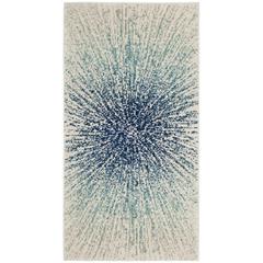 EVOKE, ROYAL / IVORY, 2'-2" X 4', Area Rug, EVK228A-24