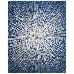 EVOKE, NAVY / IVORY, 8' X 10', Area Rug, EVK228N-8