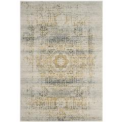 EVOKE, IVORY / BLUE, 5'-1" X 7'-6", Area Rug, EVK232C-5