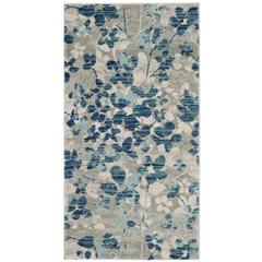EVOKE, GREY / LIGHT BLUE, 2'-2" X 4', Area Rug