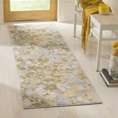 EVOKE, GREY / GOLD, 2'-2" X 7', Area Rug, EVK236P-27