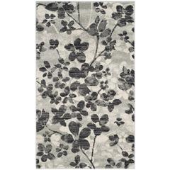 EVOKE, GREY / BLACK, 3' X 5', Area Rug