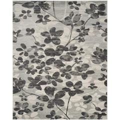 EVOKE, GREY / BLACK, 8' X 10', Area Rug
