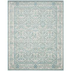 EVOKE, IVORY / LIGHT BLUE, 8' X 10', Area Rug, EVK242C-8
