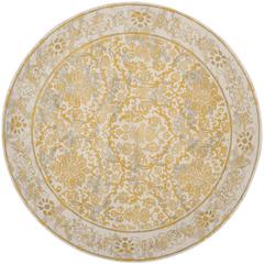 EVOKE, IVORY / GOLD, 6'-7" X 6'-7" Round, Area Rug, EVK242S-7R