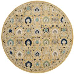 EVOKE, GOLD / IVORY, 6'-7" X 6'-7" Round, Area Rug, EVK251B-7R