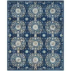 EVOKE, NAVY / IVORY, 8' X 10', Area Rug, EVK252A-8