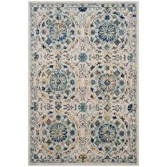 EVOKE, IVORY / BLUE, 10' X 14', Area Rug, EVK252C-10