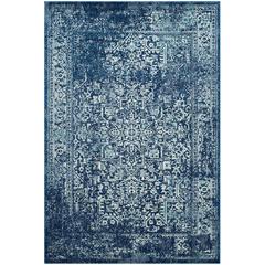EVOKE, NAVY / IVORY, 10' X 14', Area Rug, EVK256A-10