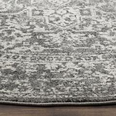 EVOKE, GREY / IVORY, 3' X 3' Round, Area Rug, EVK256D-3R