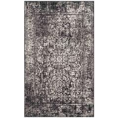 EVOKE, BLACK / GREY, 2'-2" X 4', Area Rug