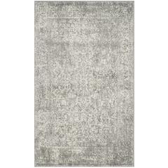EVOKE, SILVER / IVORY, 3' X 5', Area Rug, EVK256S-3