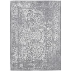 EVOKE, SILVER / IVORY, 6'-7" X 9', Area Rug, EVK256S-6