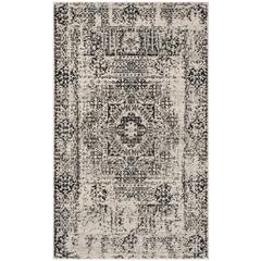 EVOKE, IVORY / BLACK, 3' X 5', Area Rug