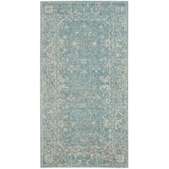 EVOKE, LIGHT BLUE / IVORY, 2'-2" X 4', Area Rug, EVK270D-24