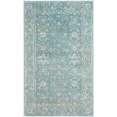 EVOKE, LIGHT BLUE / IVORY, 3' X 5', Area Rug, EVK270D-3