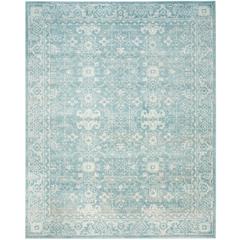 EVOKE, LIGHT BLUE / IVORY, 8' X 10', Area Rug, EVK270D-8