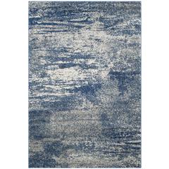 EVOKE, NAVY / IVORY, 5'-1" X 7'-6", Area Rug, EVK272A-5