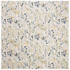 EVOKE, IVORY / YELLOW, 6'-7" X 6'-7" Square, Area Rug