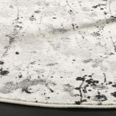 EVOKE, IVORY / GREY, 6'-7" X 6'-7" Round, Area Rug, EVK284F-7R