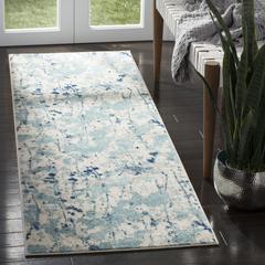 EVOKE, IVORY / BLUE, 2'-2" X 7', Area Rug, EVK284M-27