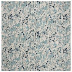 EVOKE, IVORY / BLUE, 6'-7" X 6'-7" Square, Area Rug, EVK284M-7SQ