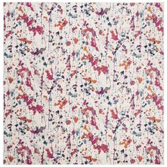 EVOKE, IVORY / RED, 6'-7" X 6'-7" Square, Area Rug
