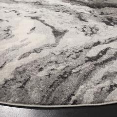 EVOKE, IVORY / GREY, 6'-7" X 6'-7" Round, Area Rug, EVK285F-7R