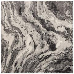 EVOKE, IVORY / GREY, 6'-7" X 6'-7" Square, Area Rug, EVK285F-7SQ