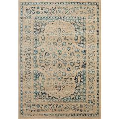 EVOKE, BEIGE / TURQUOISE, 5'-1" X 7'-6", Area Rug, EVK508F-5
