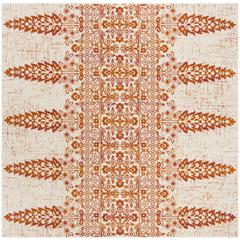EVOKE, IVORY / GOLD, 6'-7" X 6'-7" Square, Area Rug, EVK521R-7SQ