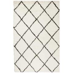 FLOKATI, IVORY / BROWN, 5' X 8', Area Rug