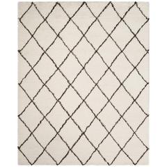 FLOKATI, IVORY / BROWN, 8' X 10', Area Rug