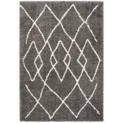 FLOKATI SHAG 900, CHARCOAL / IVORY, 5'-3" X 7'-6", Area Rug