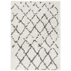 FLOKATI SHAG 900, SILVER / CHARCOAL, 5'-3" X 7'-6", Area Rug