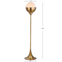 Renato 63.5-Inch H Floor Lamp, Brass Gold