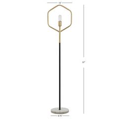 Mave Floor Lamp, Gold/Black
