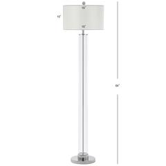 Lovato 64-Inch H Floor Lamp, Clear