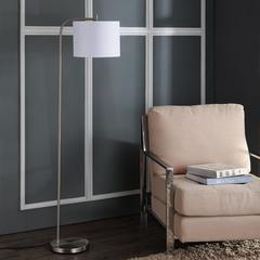 Rafin Floor Lamp, Nickel