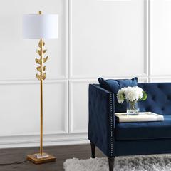 Georgiana Floor Lamp, Gold Leaf