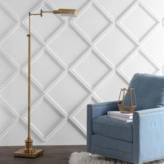 Briggs Floor Lamp, Brass Gold